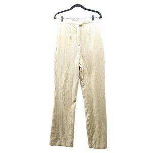 VTG High Waisted Corduroy Pants Womens M 28" Waist Straight Yellow‎ Stretch